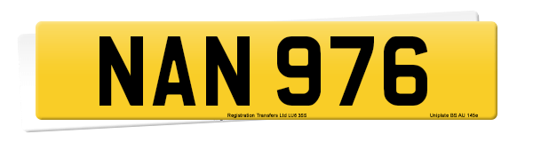 Registration number NAN 976
